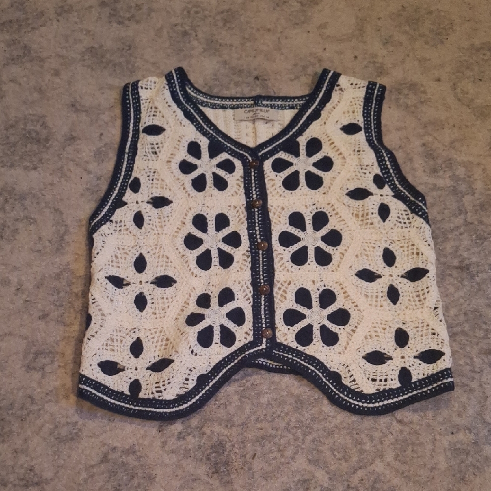 Camomilla Vintage Crochet Vest